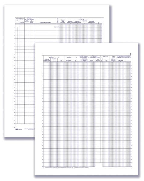 Registri per professionisti - Acquisti in regime semplificato IVA - 22 pagine - 31x24,5 cm