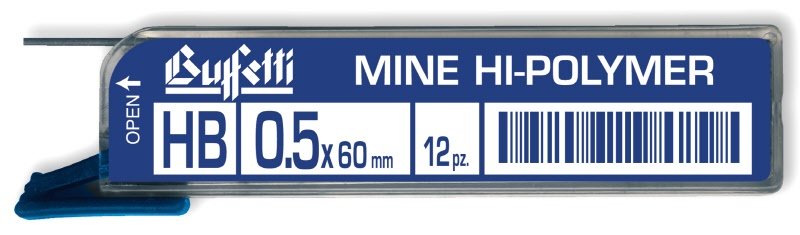 Mine Hi-Polymer - Tratto 0,5 mm - Gradazione HB