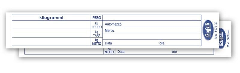 Buoni di consegna - Talloncini per pesa automatica