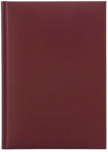 Agenda giornaliera 12 mesi - 2026 - 14,5x20,5 cm - in sintetico - sab/dom accoppiati - bordeaux