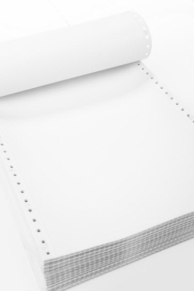 Carta a modulo continuo - 1 copia - grigio - 37,5 x 11" - piste staccabili