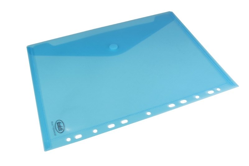 Buste con chiusura in velcro - polipropilene - 21x29,7 cm  - foratura universale - colori assortiti