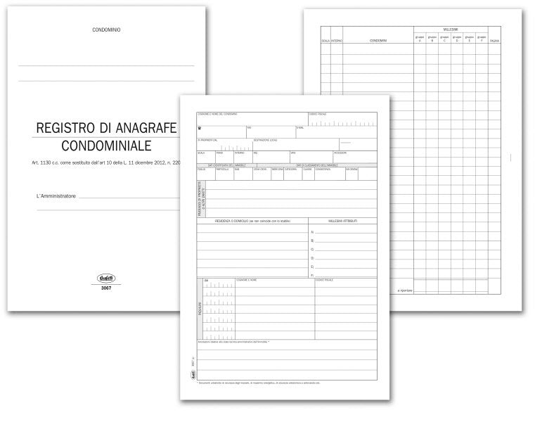 Registro Anagrafe e sicurezza condominiale - 64 pagine - 24x17 cm