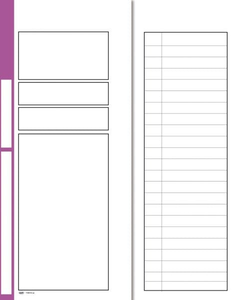 Cartelline con tasca prestampata - cartoncino - 25,5x32,5 cm - malva