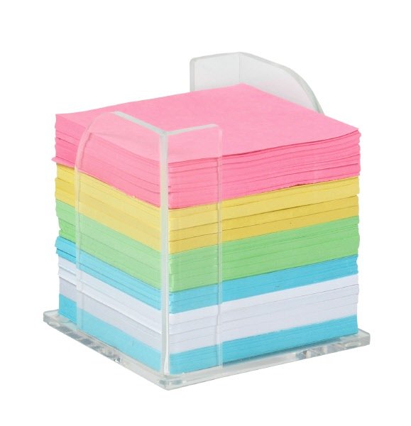 Portafoglietti in acrilico + 200 foglietti - colore trasparente
