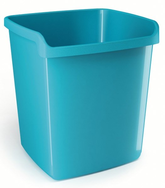 Cestino gettacarte Plastic Desk - colore celeste