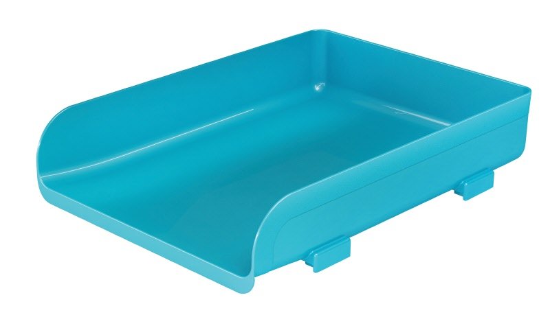 Portacorrispondenza Plastic Desk - colore celeste