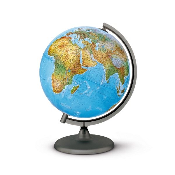Mappamondo luminoso - Globo Frost - diametro 25 cm - cartografica fisica e politica - scritte in italiano