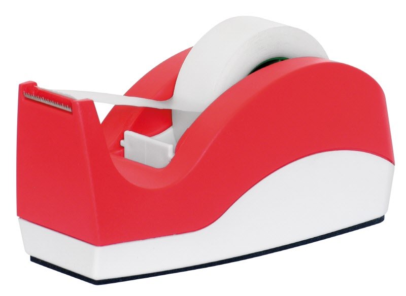 Tendinastro da scrivania - per nastri 19 mm x33 m - rosso