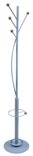 Appendiabiti Bravo 5 - 4 posti - grigio/legno