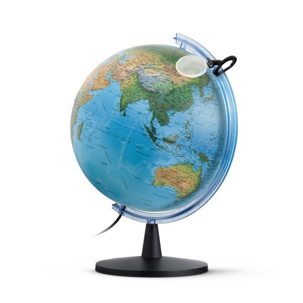 Mappamondo luminoso - Globo Elite - diametro 40 cm - cartografia fisica e politica - scritte in italiano