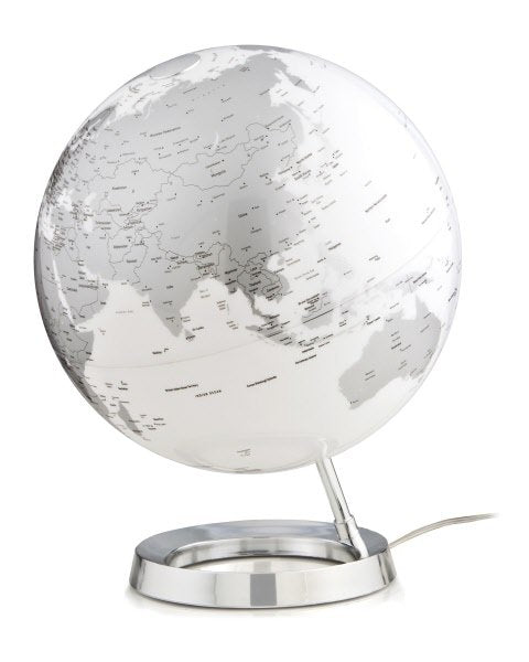 Mappamondo luminoso - Globo Light & Colour Chrome - diametro 30 cm - cartografica politica - scritte in inglese