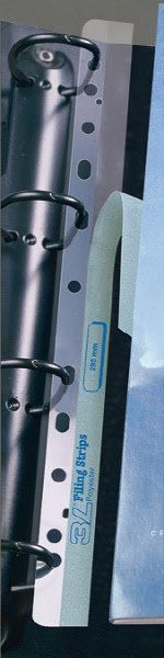 Strisce adesive con foratura universale - polipropilene  - A4