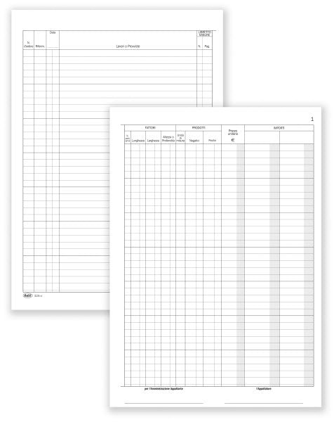 Registro Contabilità dei lavori - 50 pagine - 29,7x21 cm