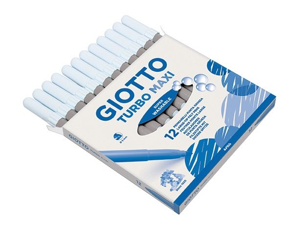Pennarelli Turbo Giotto - Turbo Maxi punta larga 1-3mm - grigio