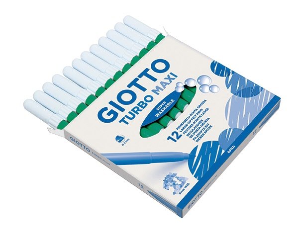Pennarelli Turbo Giotto - Turbo Maxi punta larga 1-3mm - verde scuro
