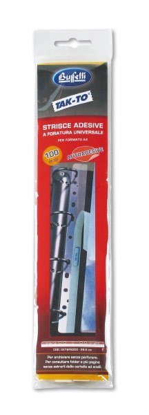 Strisce adesive con foratura universale - polipropilene  - A4