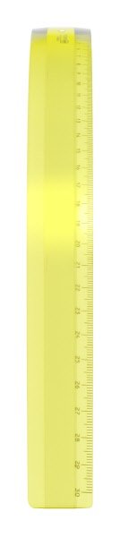 Riga in materiale plastico - 50 cm - colore giallo fluo