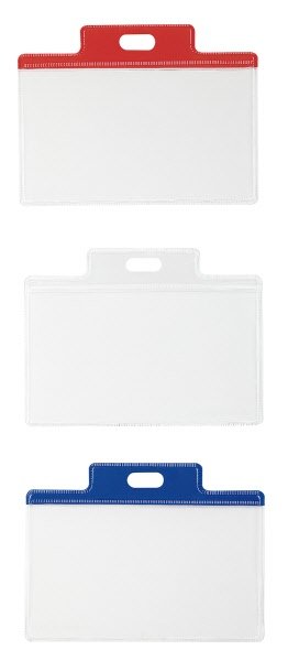 P.badge  - solo bustina  - 6x9,5 cm - apertura superiore - neutro