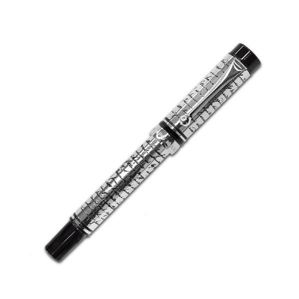 Penna stilografica Filigree - argento scritta