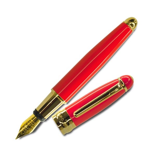 Penna stilografica Minny - rosso ciliegia