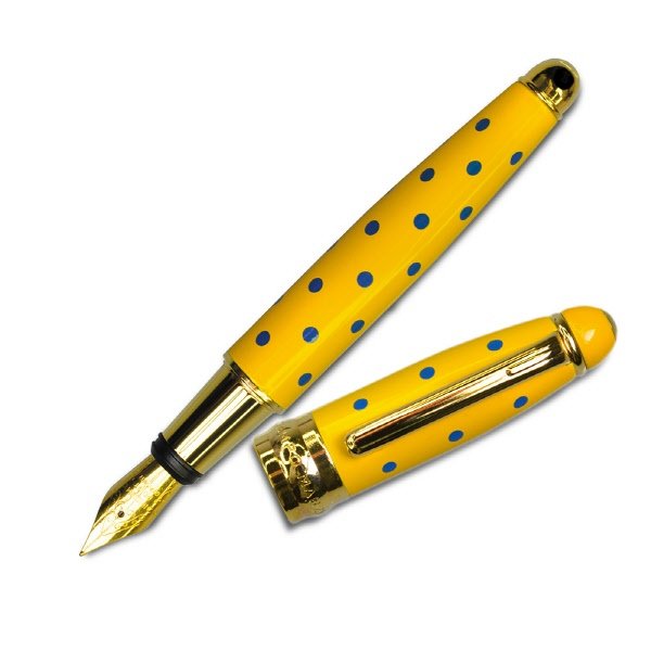 Penna stilografica Mipo - giallo oro