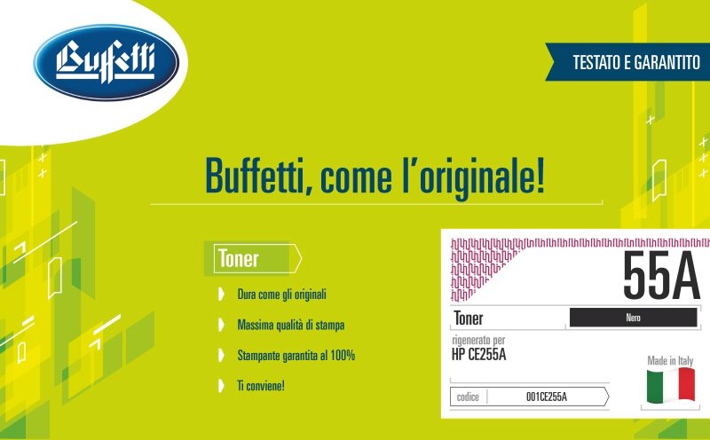 Toner HP - Compatibile Rigenerato 55A CE255A - Nero - 6.000 pag