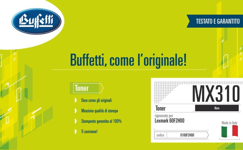 Lexmark Toner - Compatibile Rigenerato 60F2H00 60F2H00 - Nero - 10.000 pag
