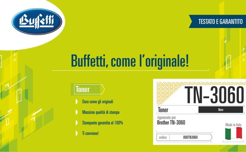 Brother Toner - Compatibile Rigenerato TN-3060 - Nero - 6.700+1.000 pag