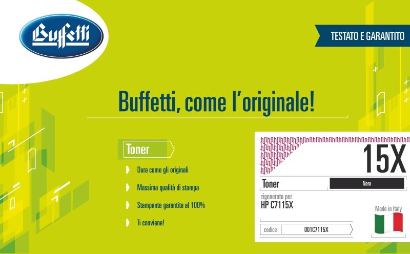 Toner HP - Compatibile Rigenerato 15X C7115X - Nero - 4.000 pag