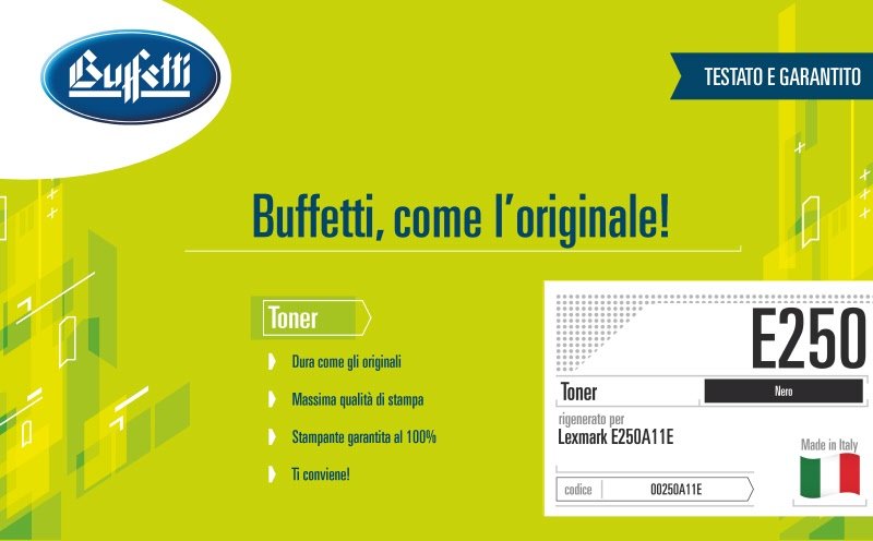 Lexmark Toner - Compatibile Rigenerato E250 0E250A11E - Nero - 3.500 pag