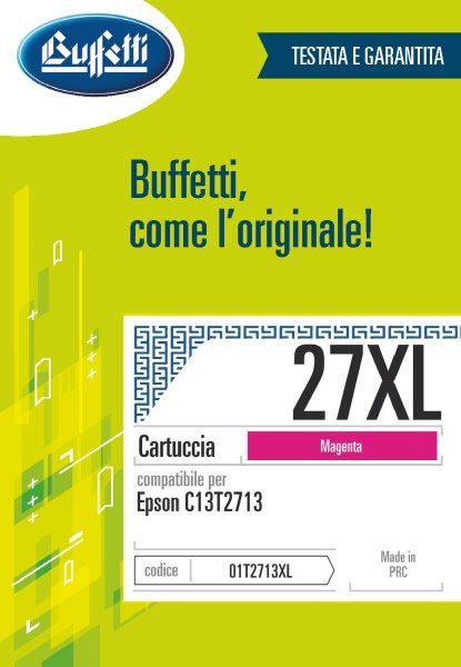 Epson Cartuccia ink jet - Compatibile 27XL C13T271340 - Magenta - 1.100 pag