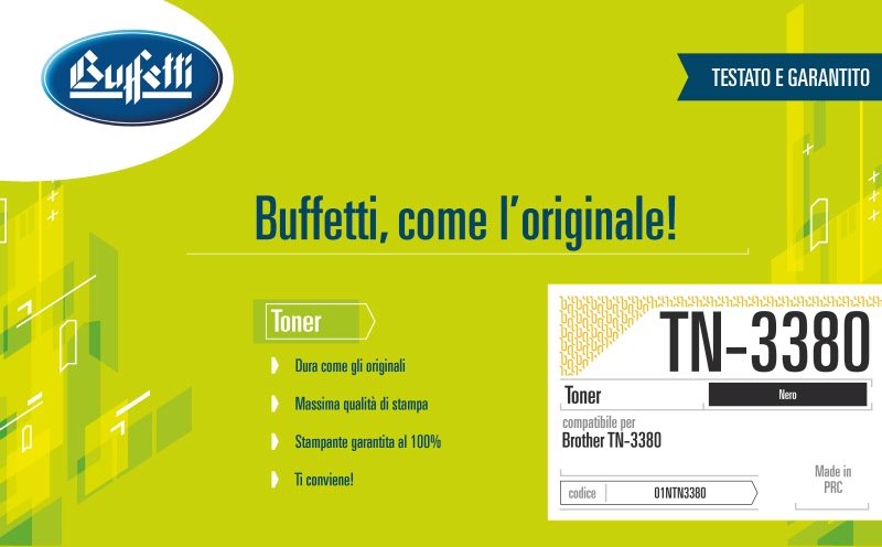 Brother Toner - Compatibile TN-3380 - Nero - 8.000 pag