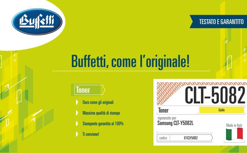 Samsung Toner - Compatibile Rigenerato CLTY5082L CLT-Y5082L - Giallo - 4.000 pag