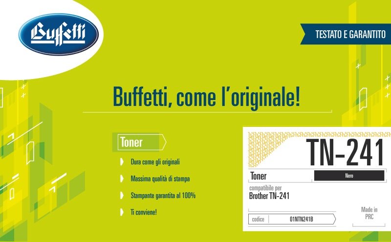 Brother Toner - Compatibile TN-241BK - Nero - 2.500 pag