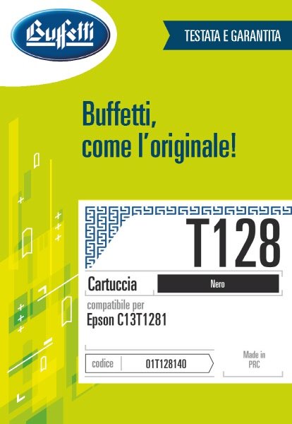 Epson Cartuccia ink jet - Compatibile T128 C13T128140 - Nero - 200 pag