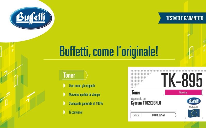 Kyocera Toner - Compatibile Rigenerato TK-895 1T02K0BNL0 - Magenta - 6.000 pag