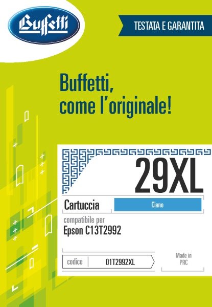 Epson Cartuccia ink jet - Compatibile 29XL C13T299240 - Ciano - 450 pag