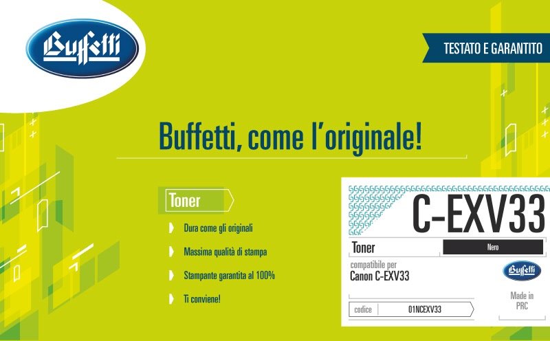 Canon Toner - Compatibile CEXV33 2785B002 - Nero - 15.000 pag