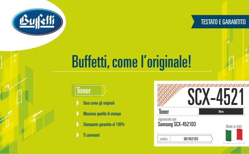 Samsung Toner - Compatibile Rigenerato SCX4521D3 SCX-4521D3/ELS - Nero - 3.000 pag