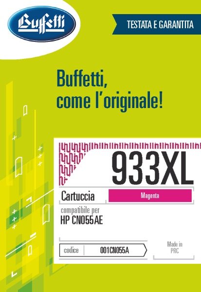 Cartuccia ink jet HP - Compatibile 933XL CN055AE - Magenta - 825 pag