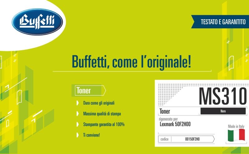 Lexmark Toner - Compatibile Rigenerato 502H 50F2H00 - Nero - 5.000 pag