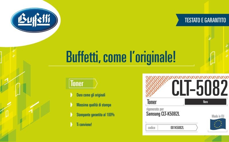 Samsung Toner - Compatibile Rigenerato CLTK5082L CLT-K5082L/ELS - Nero - 5.000 pag