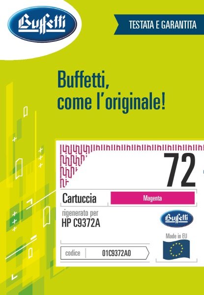 Cartuccia ink jet HP - Compatibile Rigenerato 72 C9372A - Magenta - 4.400 pag
