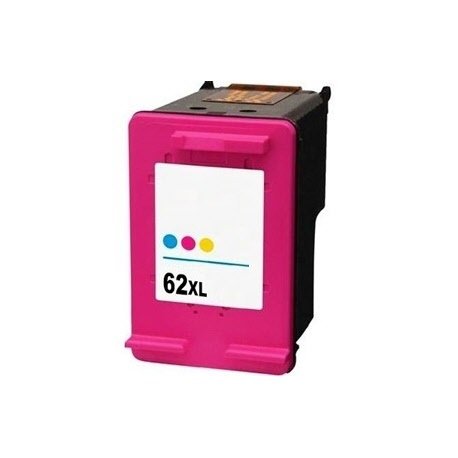 Cartuccia ink jet HP - Compatibile Rigenerato 62XL C2P07AE - 3 colori (Ciano, Magenta, Giallo) - 415 pag