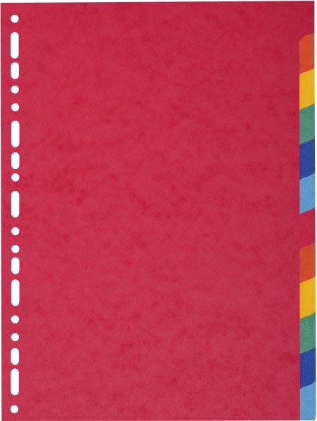 Divisori - Cartoncino - 12 tasti neutri - A4 - multicolore