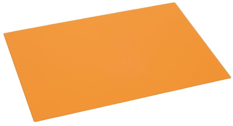 Sottomano in plastica soft - 1 specchio - f.to 50x35 cm - arancio