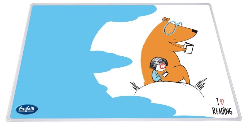 Sottomano in plastica - f.to 47,5x35 cm - Fantasia Orso