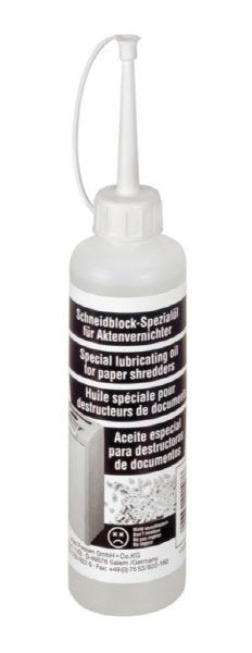 Olio speciale per blocco di taglio distruggidocumenti - 250ml - HSM 1235997403