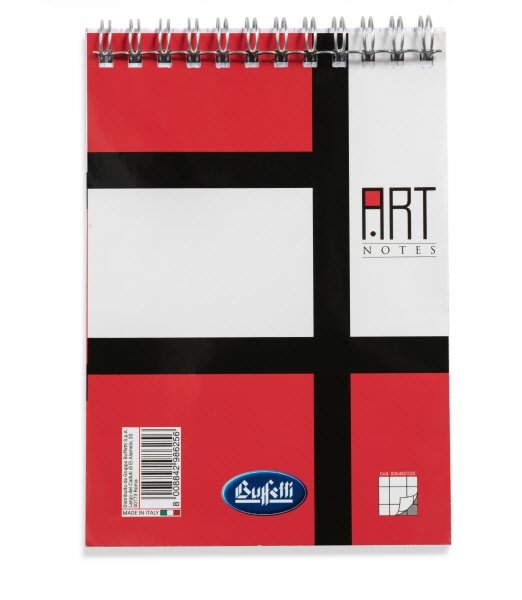 Blocco notes  - A6  - 5M - Quadretto da 5mm - spirale - 60 fogli da 60 g